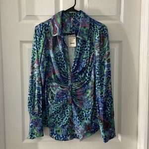 Free People Bianca Blouse/Top Medium